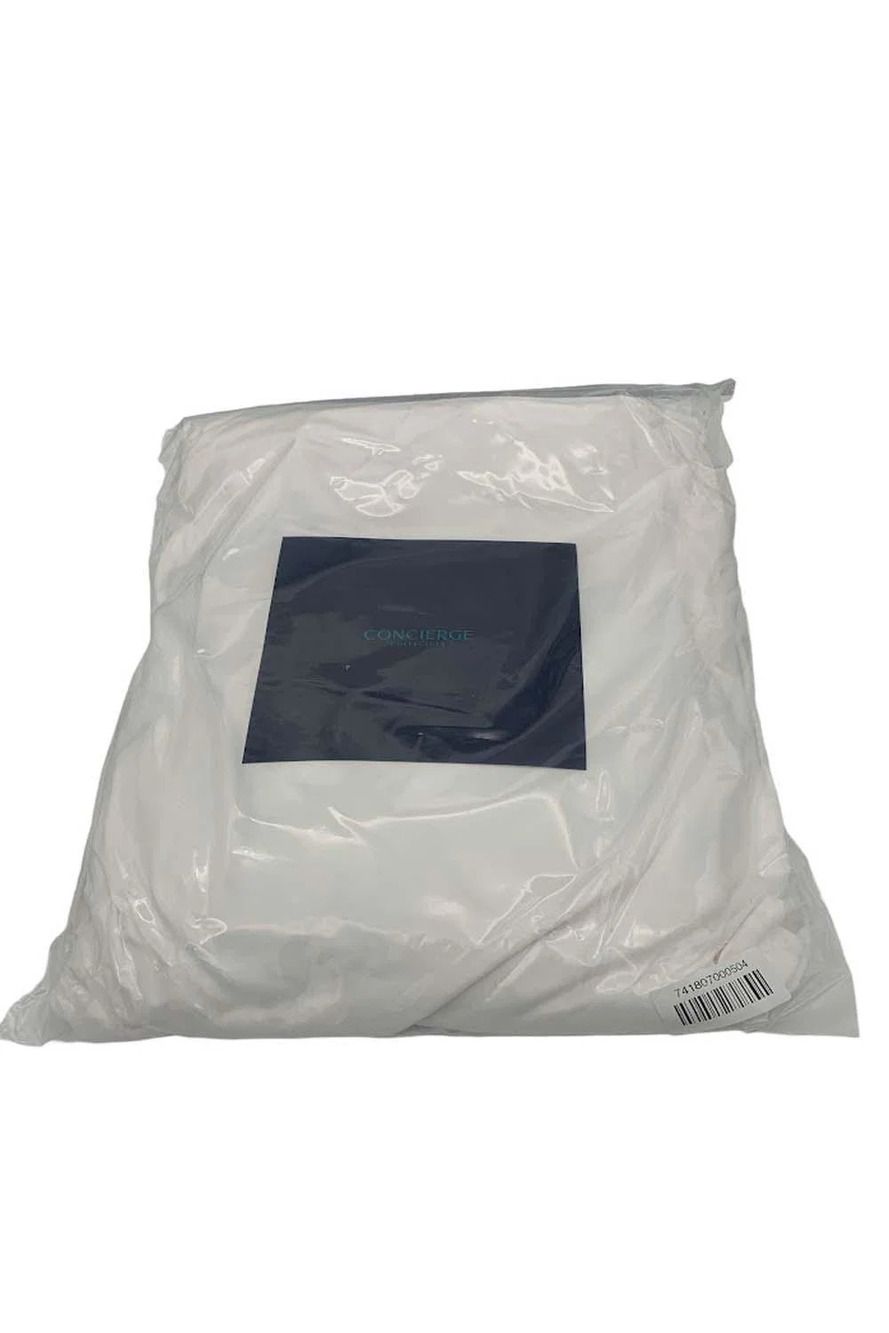 Concierge Collection Grand Loft Cloud Topper Cover 78"x80" White